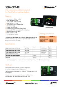 Thumbnail of document Data Sheet - SGD ADPT-TC Thermocouple Conditioning Module
